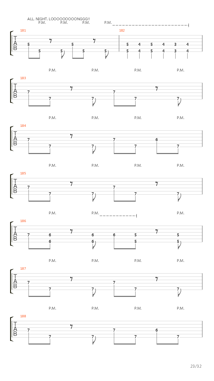 Tail From The Crypt吉他谱