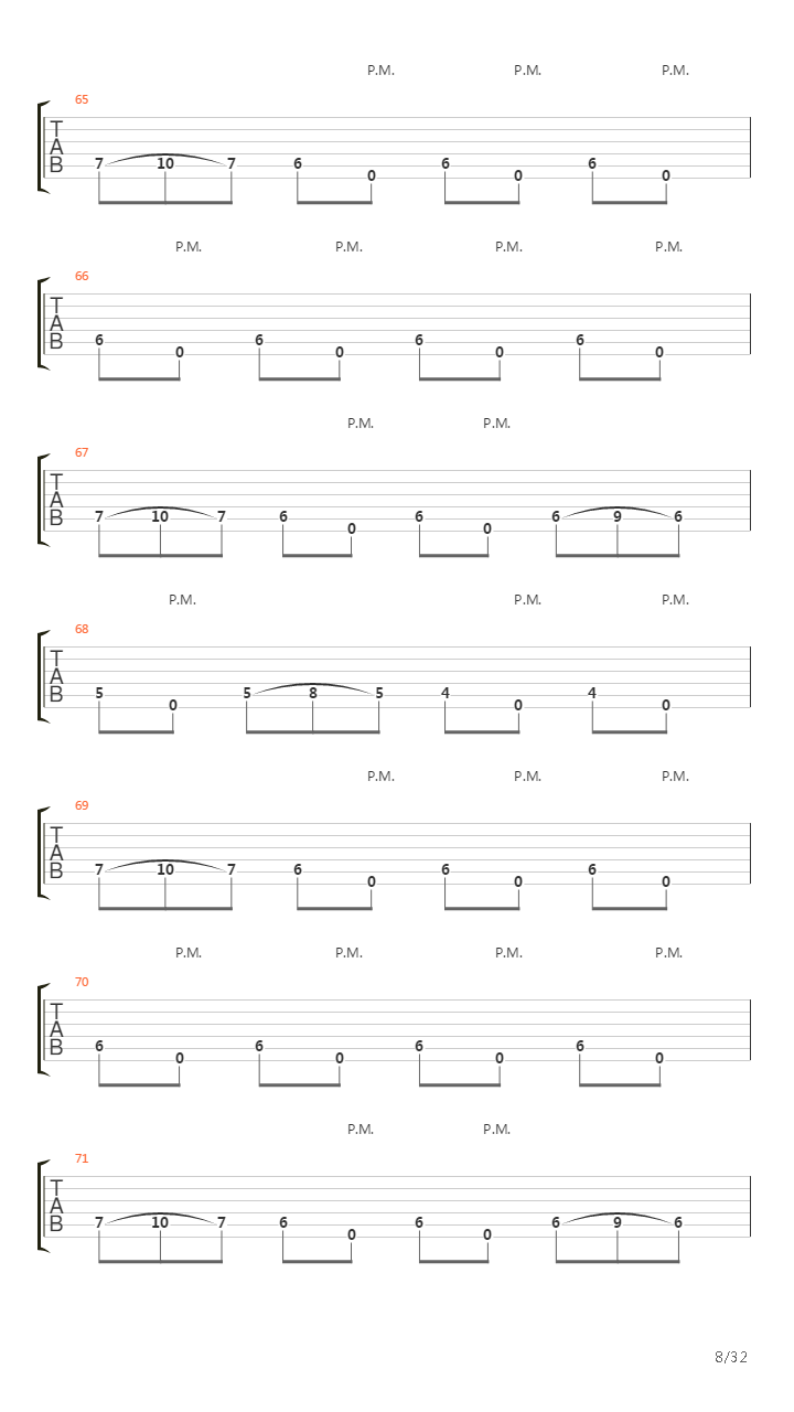 Tail From The Crypt吉他谱