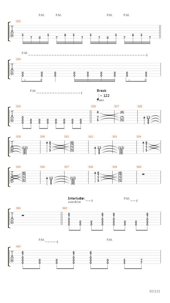 Texas In July吉他谱