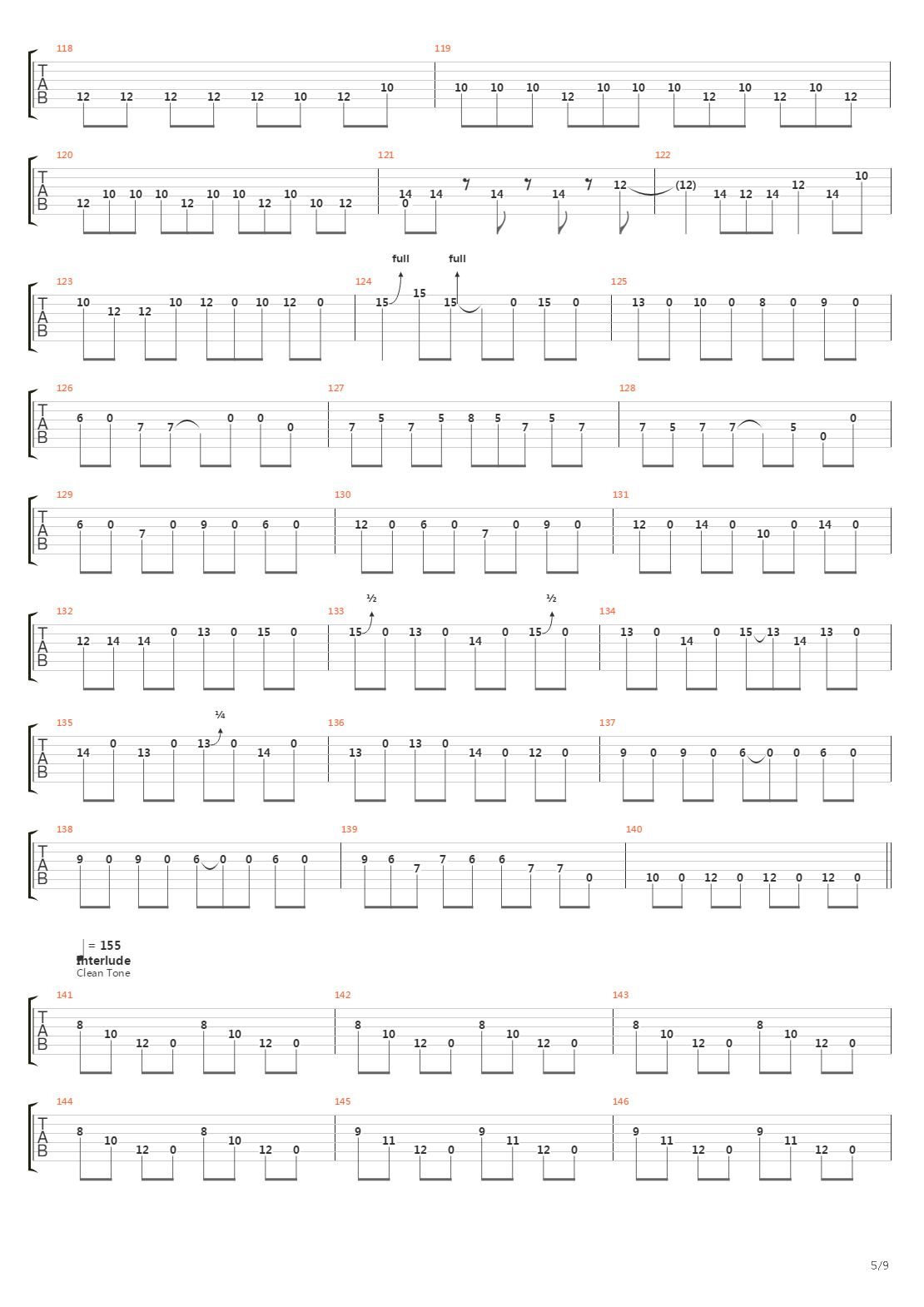 Warsaw吉他谱