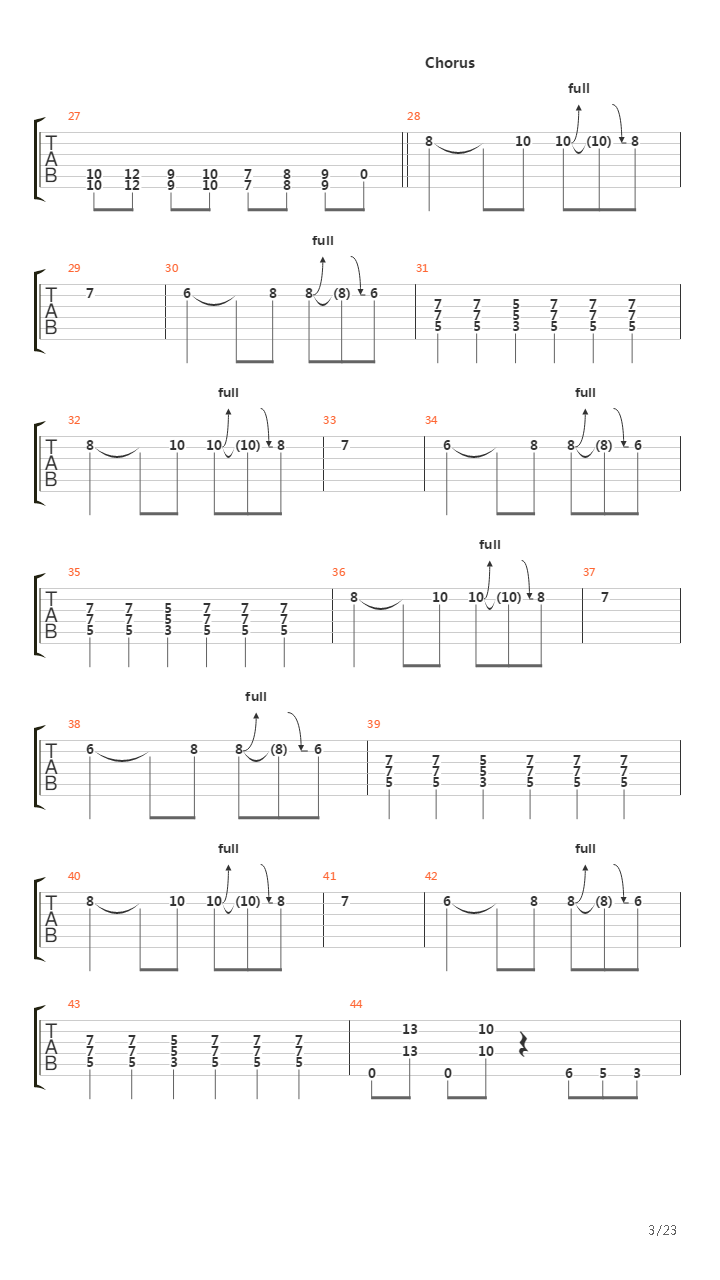 Warsaw吉他谱