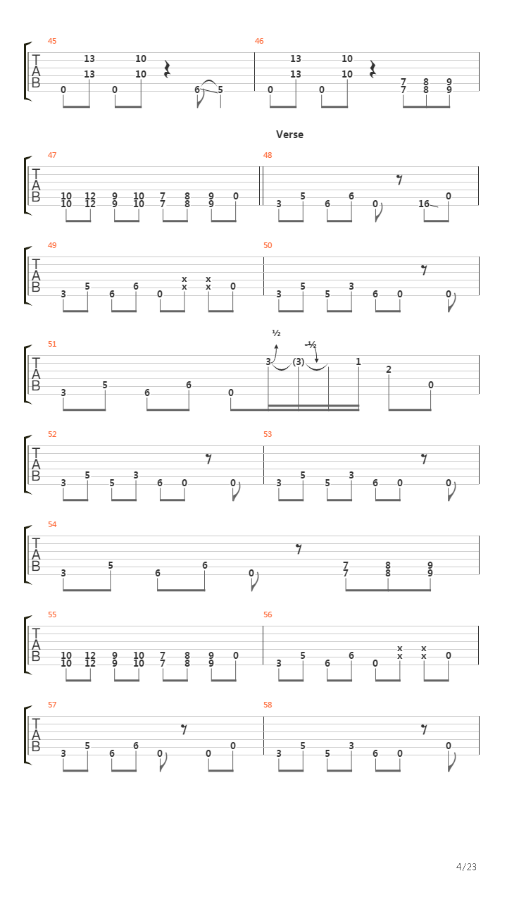 Warsaw吉他谱