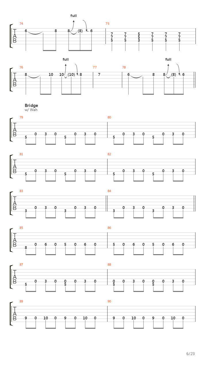 Warsaw吉他谱