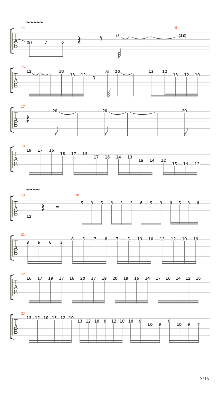 Molto Arpeggiosa吉他谱