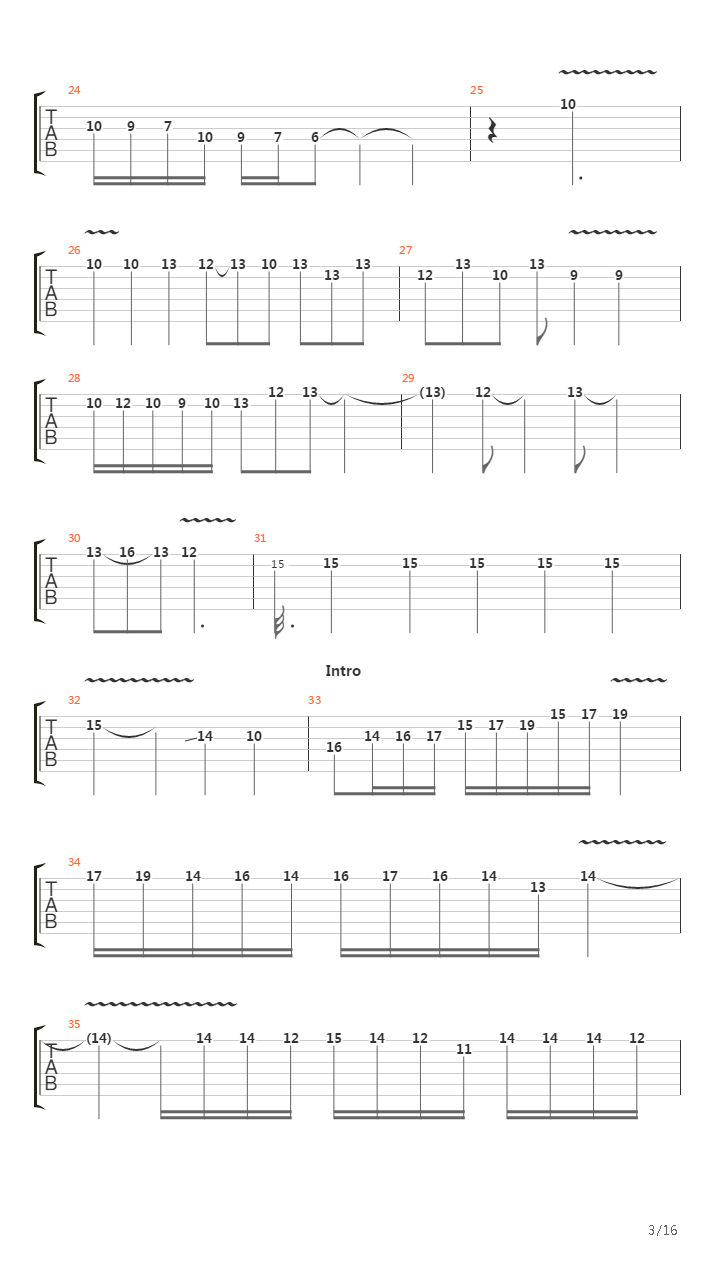 Molto Arpeggiosa吉他谱