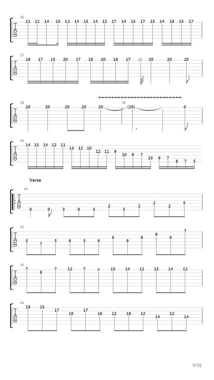 Molto Arpeggiosa吉他谱