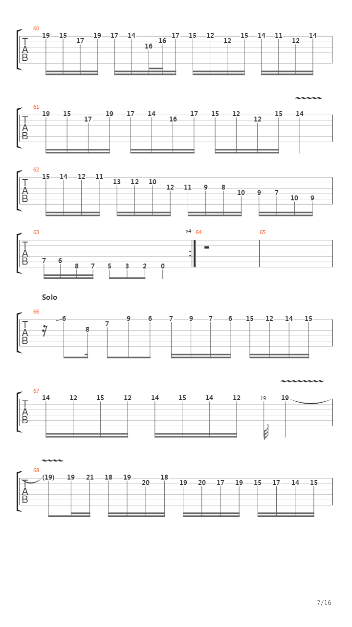 Molto Arpeggiosa吉他谱