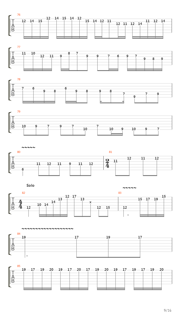 Molto Arpeggiosa吉他谱