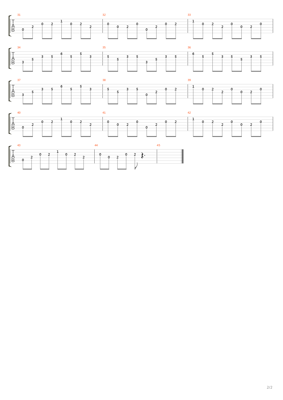 Main Theme吉他谱