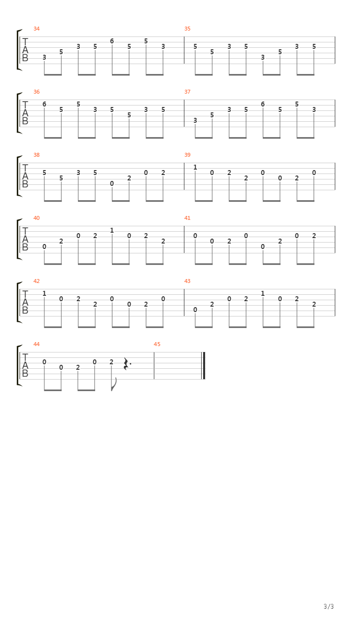 Main Theme吉他谱