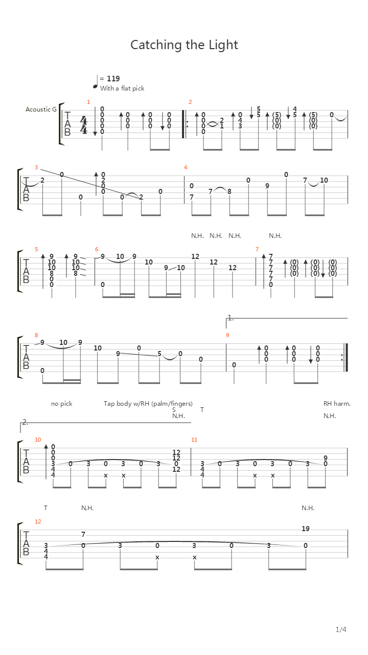 Catching the Light吉他谱