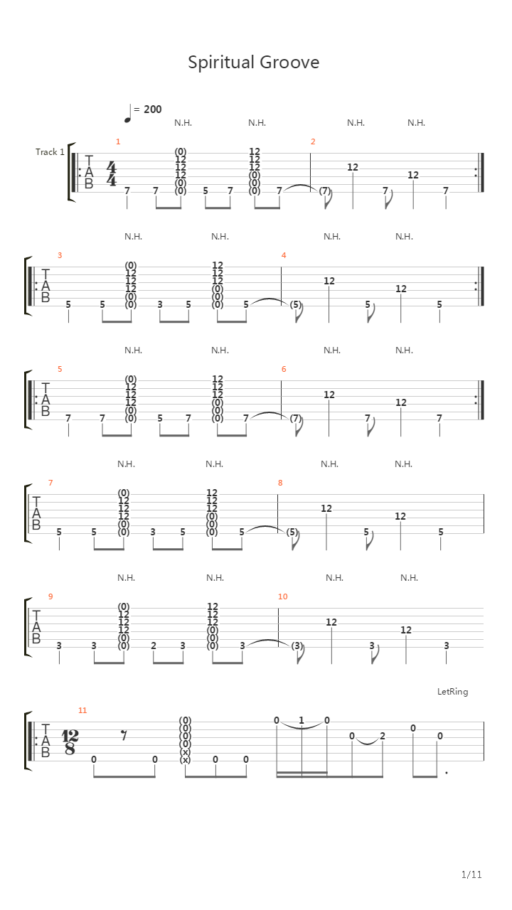 Spiritual Groove吉他谱