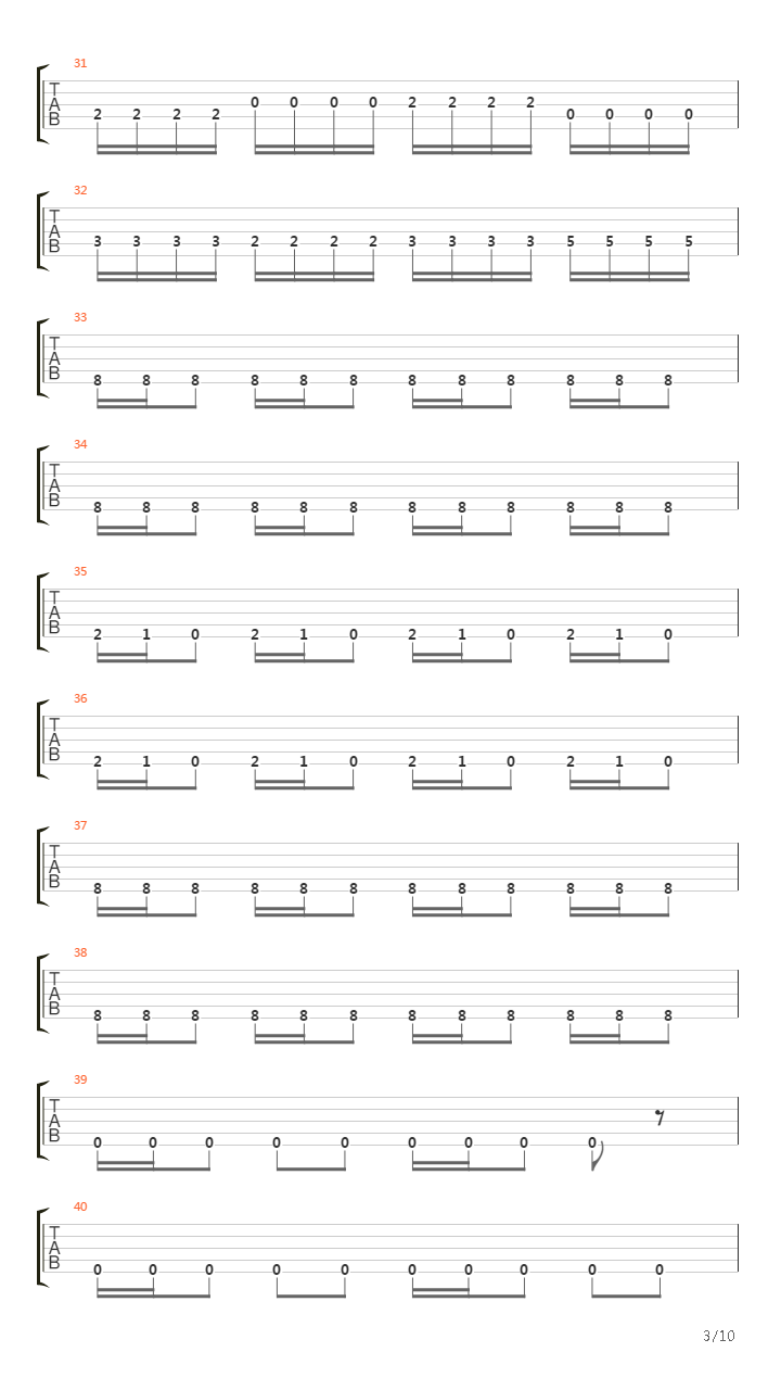 Memorial吉他谱