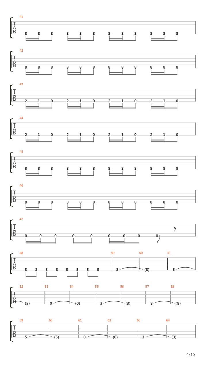 Memorial吉他谱