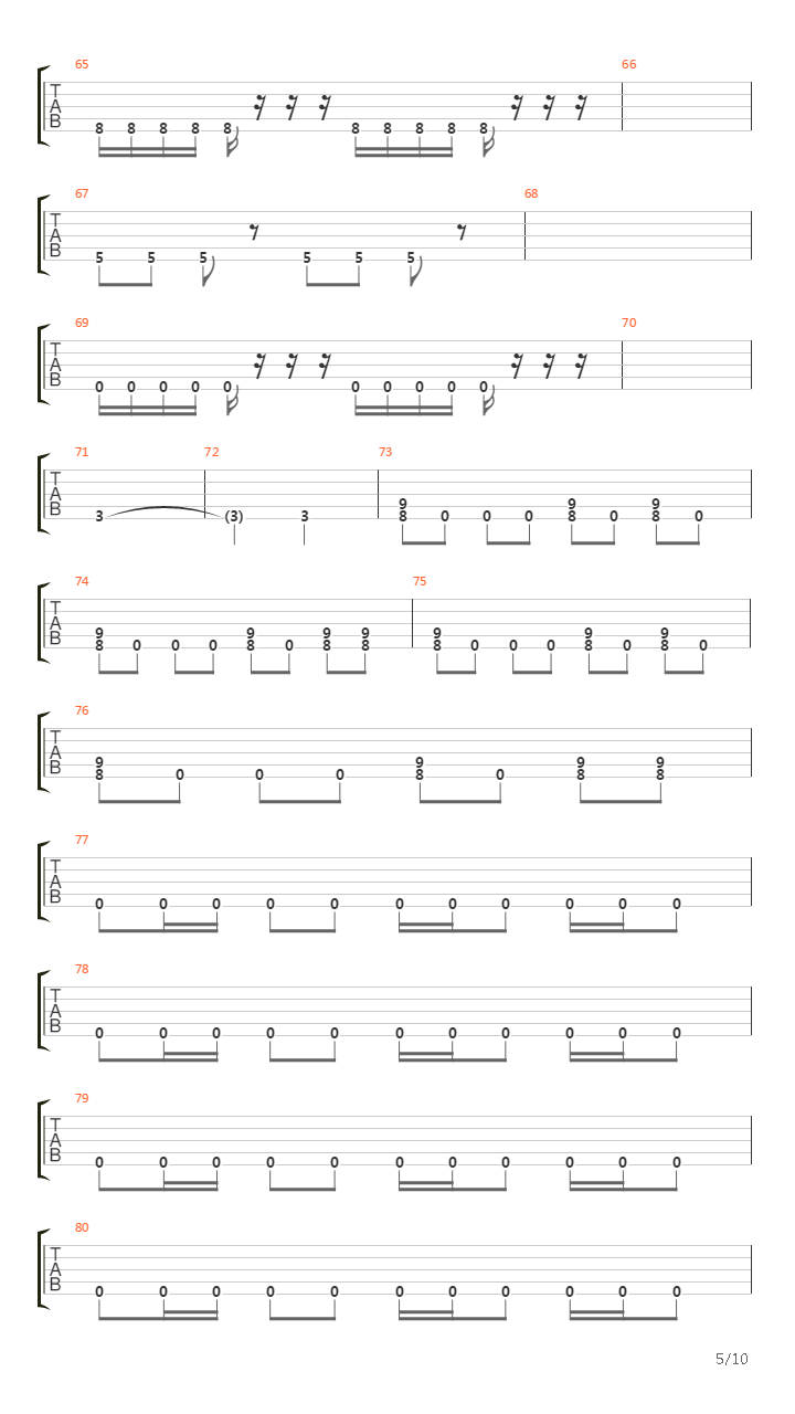 Memorial吉他谱