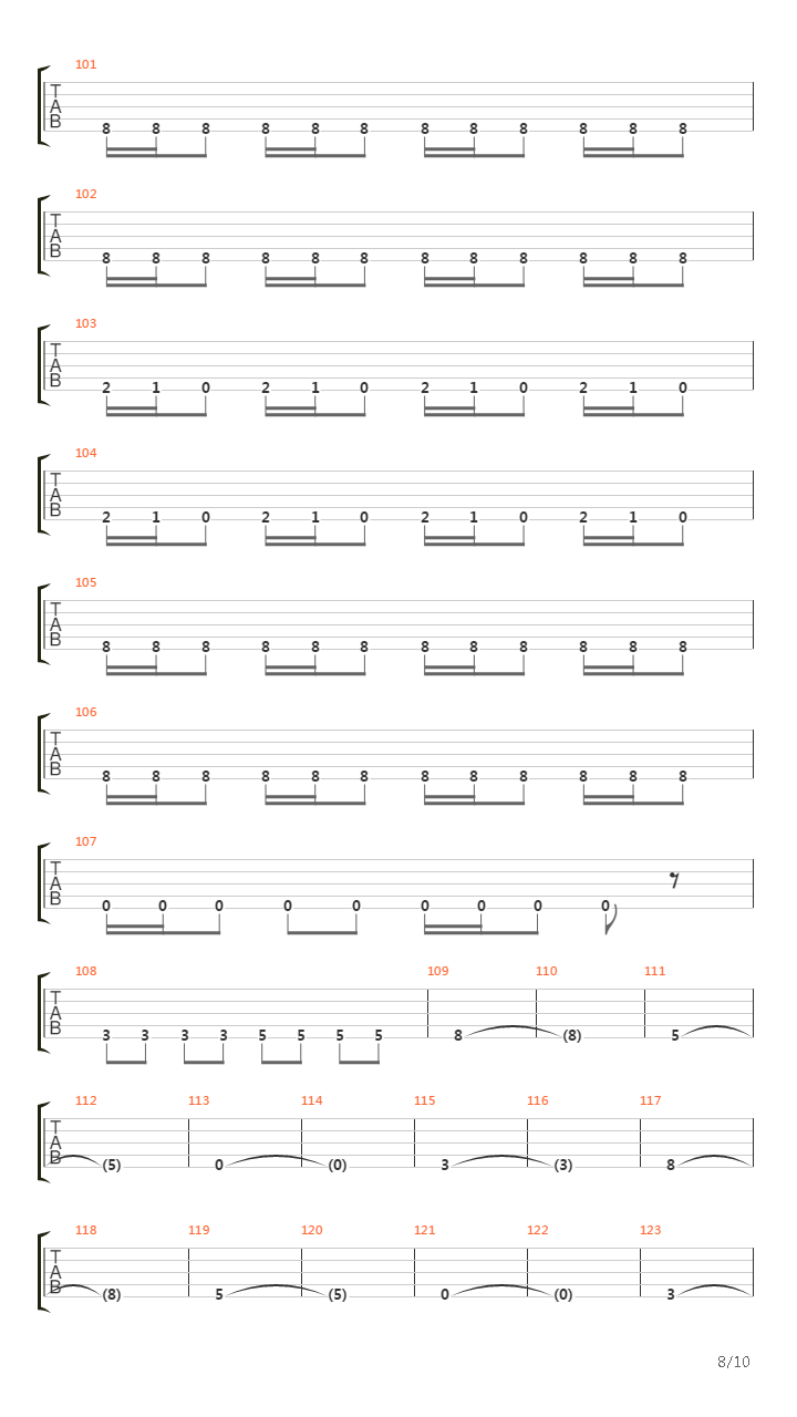 Memorial吉他谱