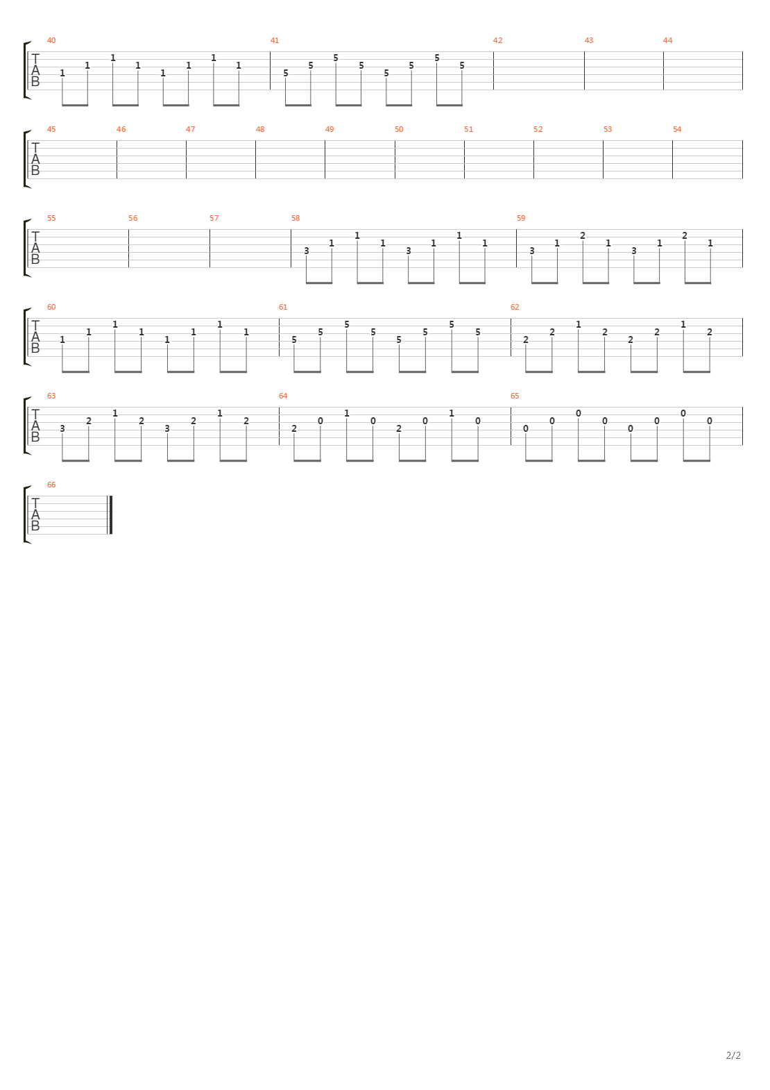 Object吉他谱