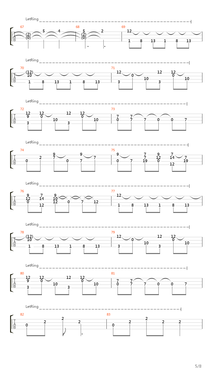 Losing You (bass)吉他谱