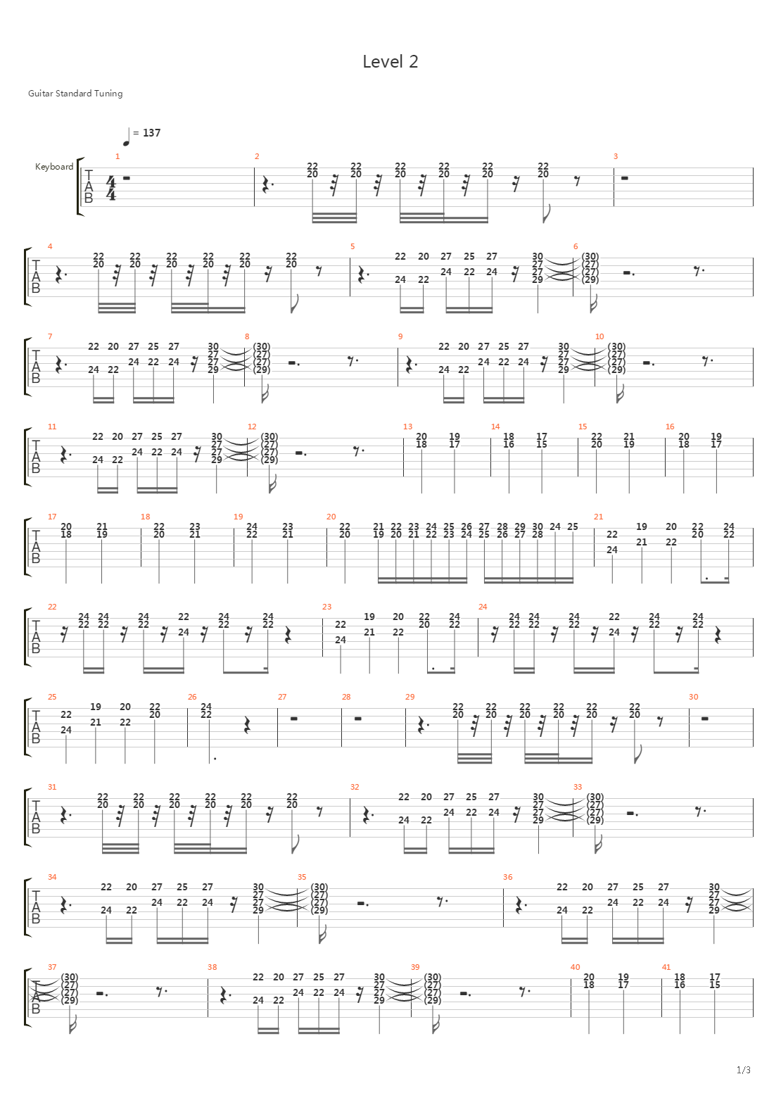 Level 2吉他谱