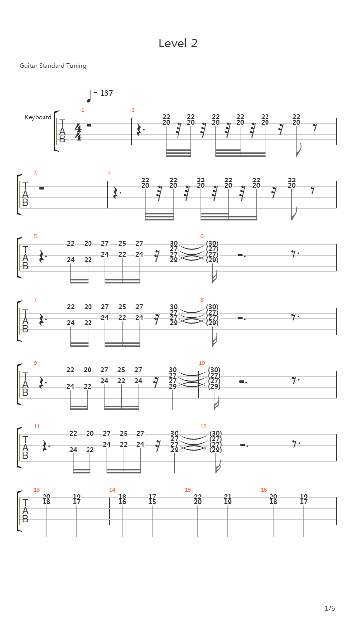 Level 2吉他谱