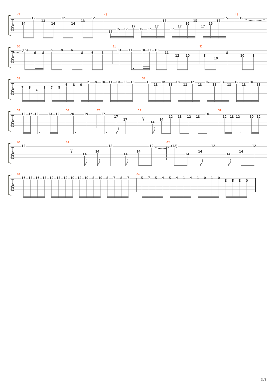 Mission 1吉他谱