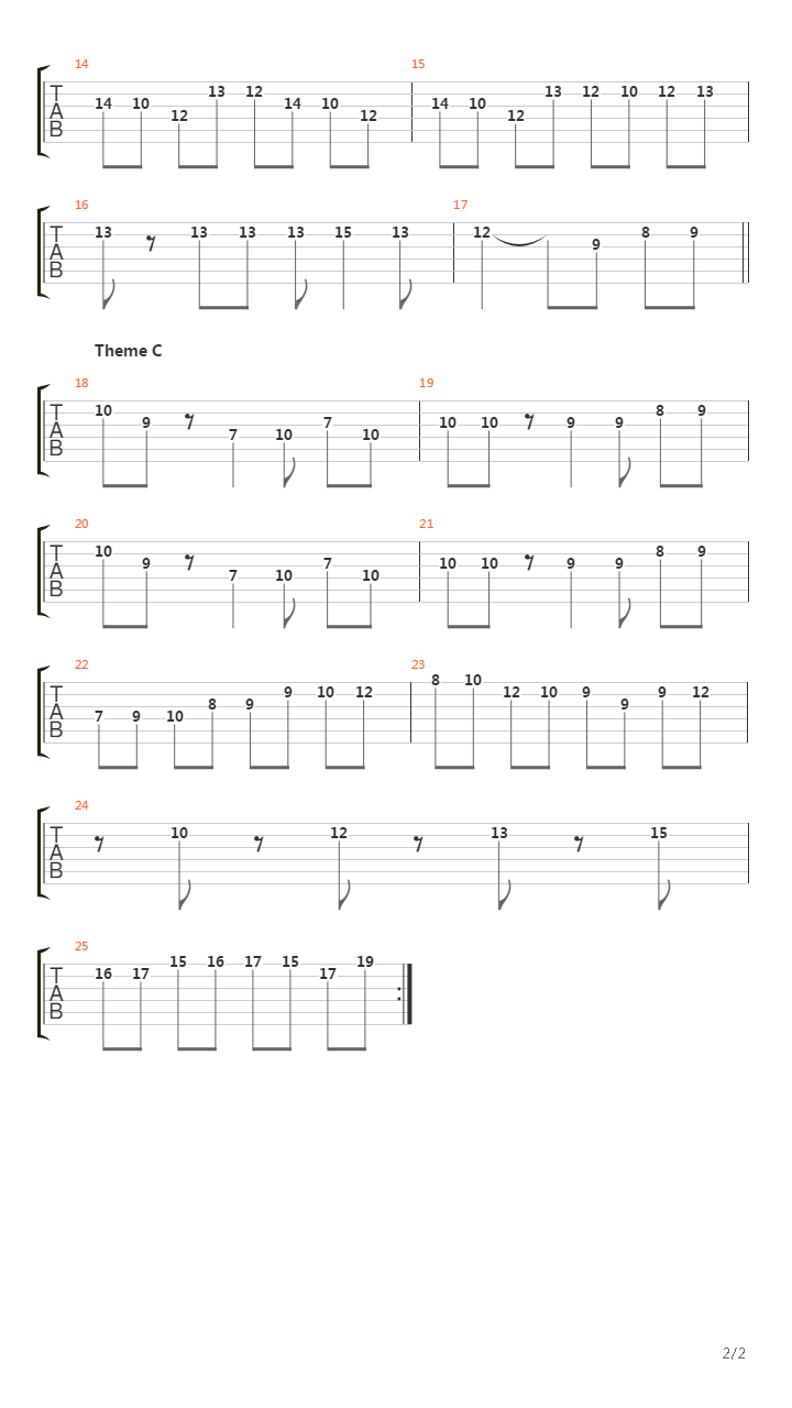 Stronghold吉他谱