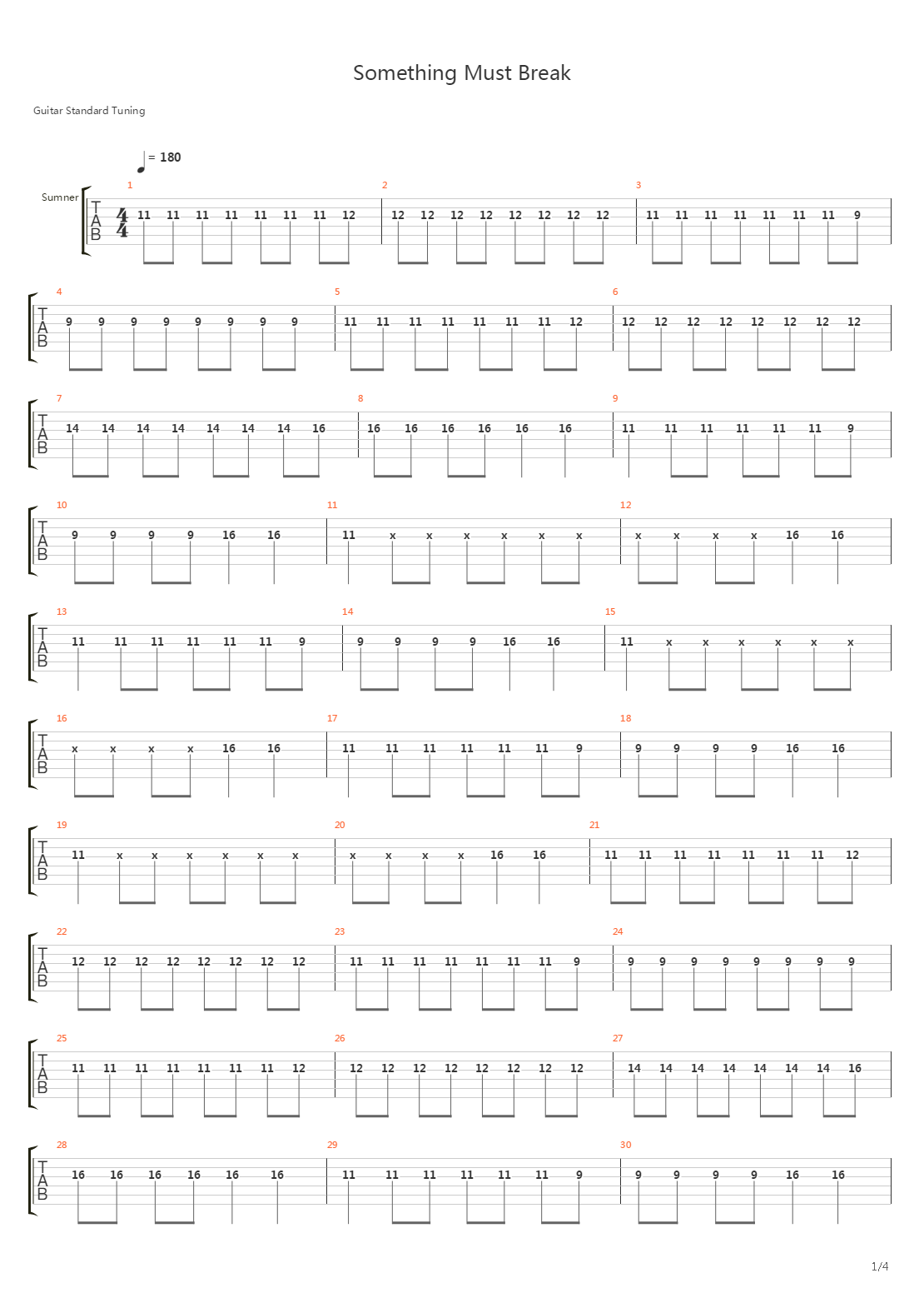 Something Must Break吉他谱