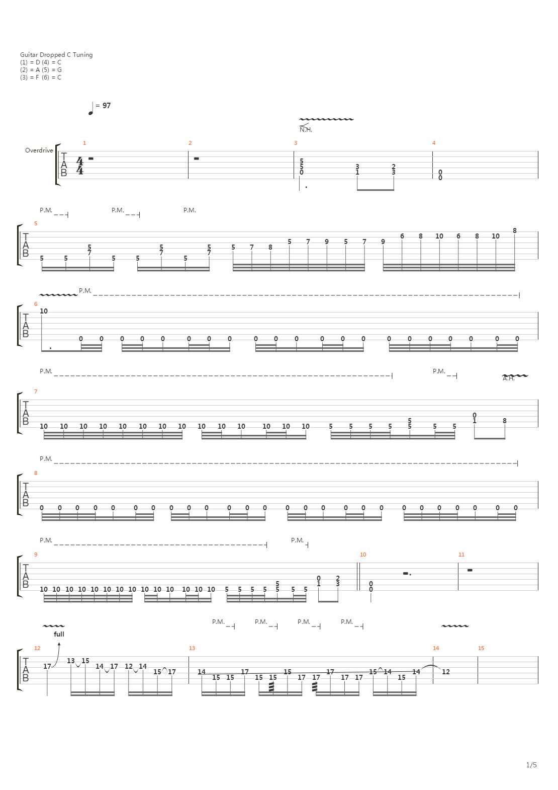 Реквием吉他谱
