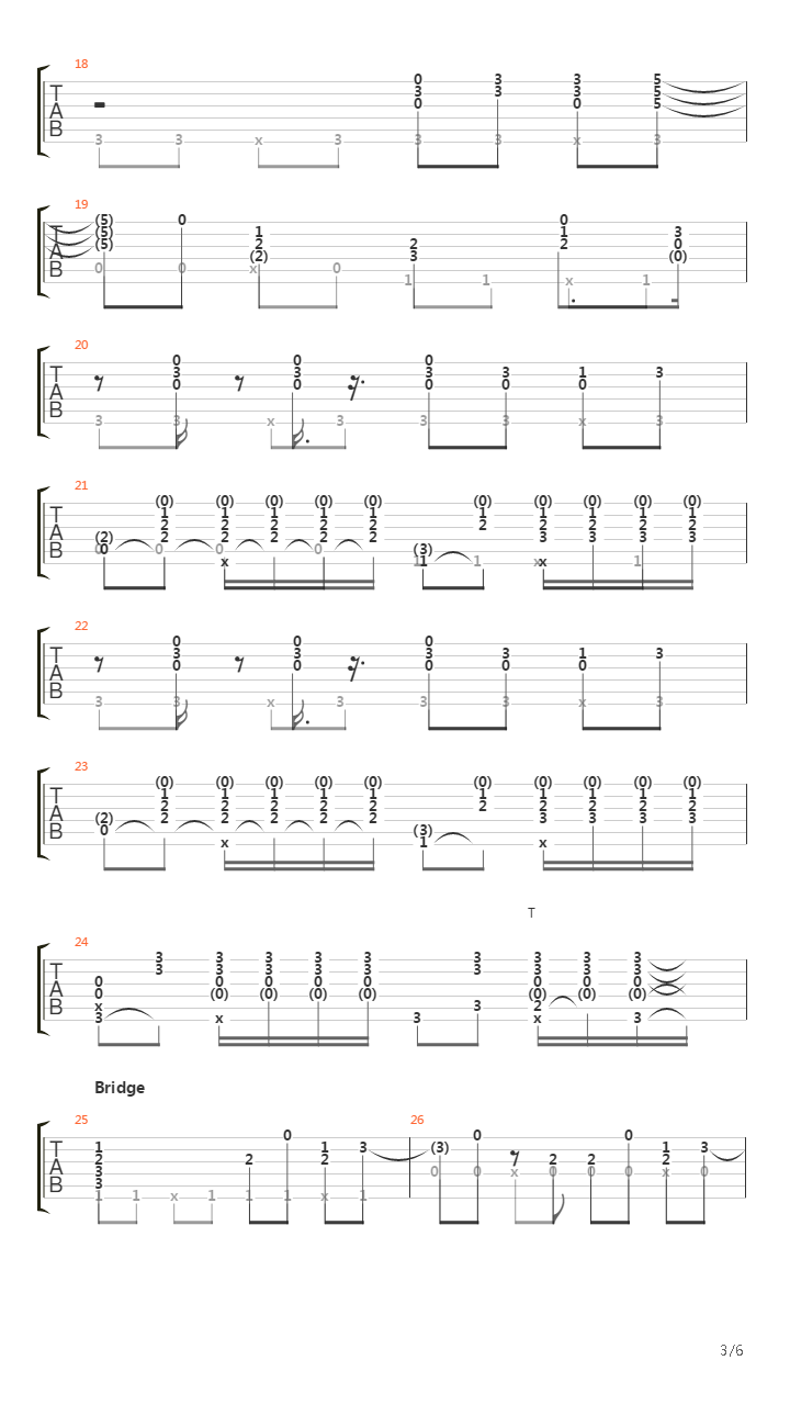 When We Stand Together (arrangement & tabs by Alex Mercy)吉他谱