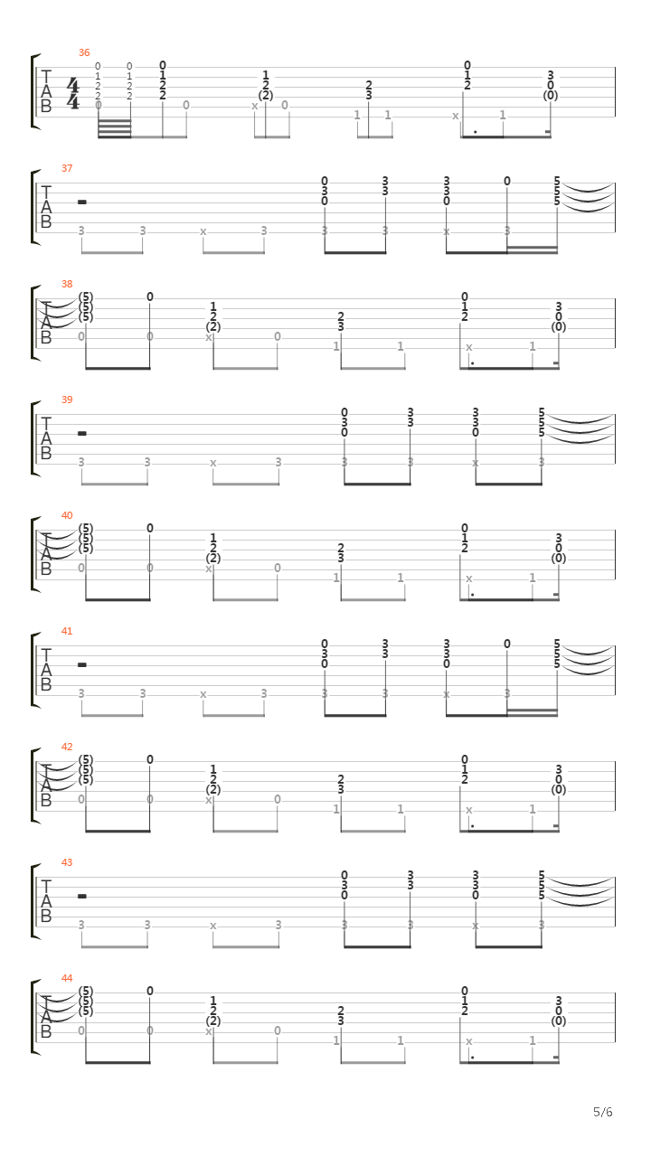 When We Stand Together (arrangement & tabs by Alex Mercy)吉他谱