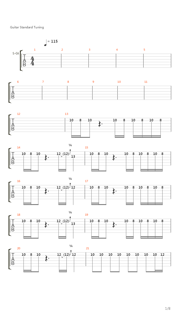 March of Youth吉他谱