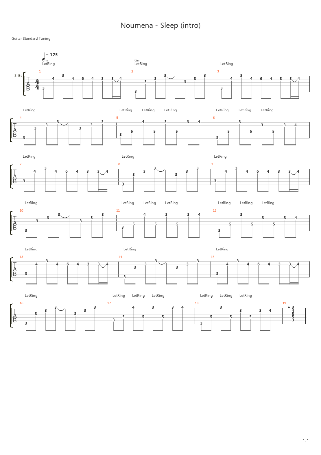 Sleep (Intro)吉他谱