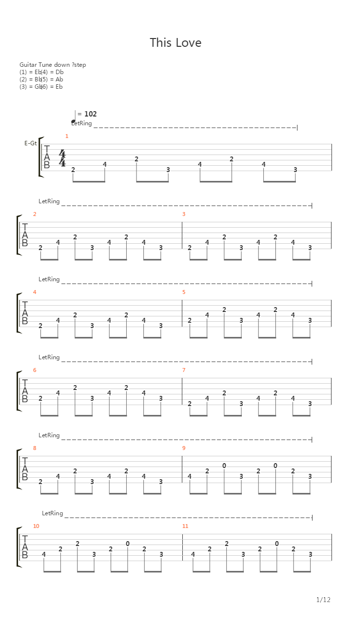 This Love吉他谱