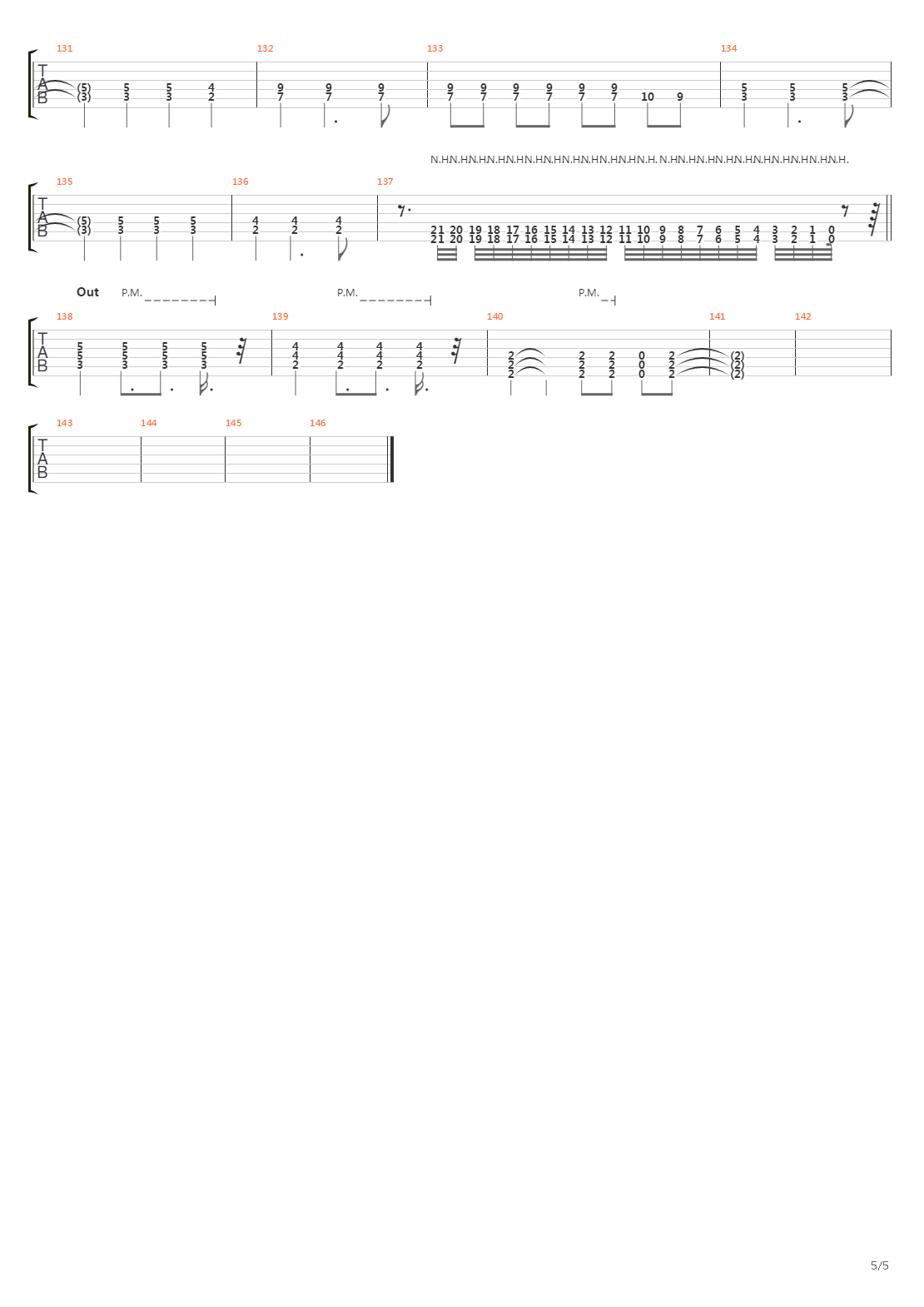 Война吉他谱