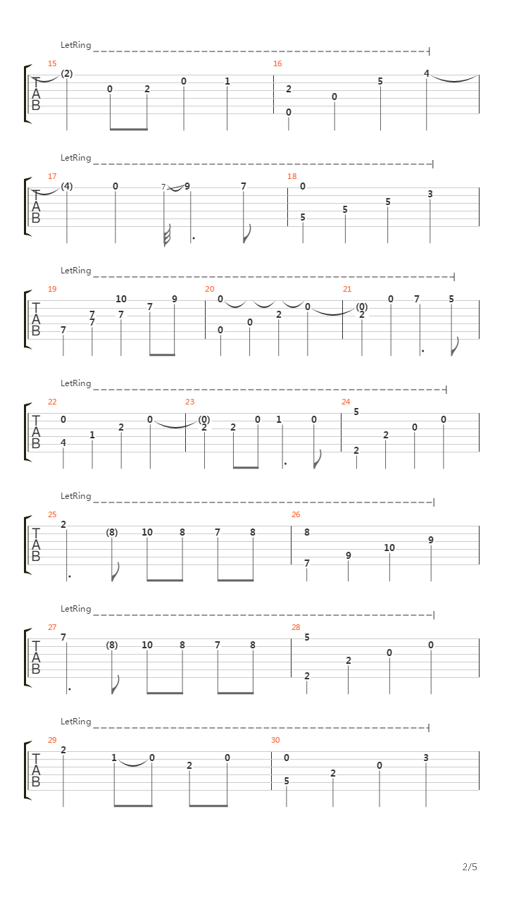 The Promise (Arrangement and Tabs - Alex Mercy)吉他谱