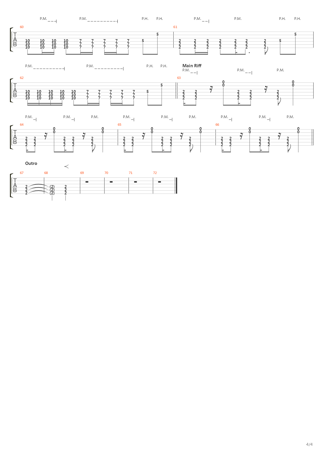 The Bottom吉他谱