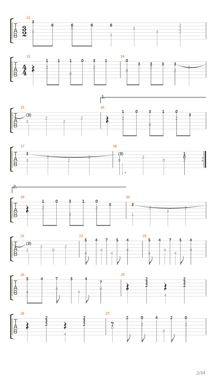 Czech Fairy Tales吉他谱