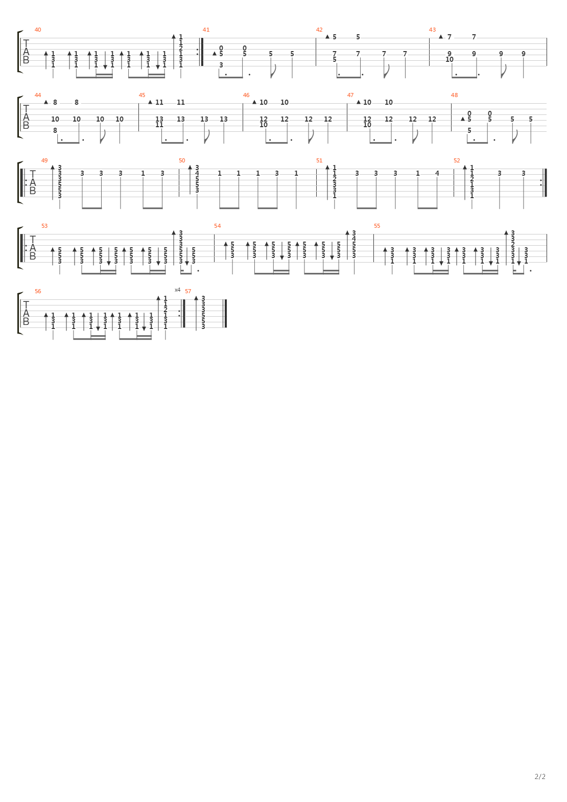 Iron吉他谱