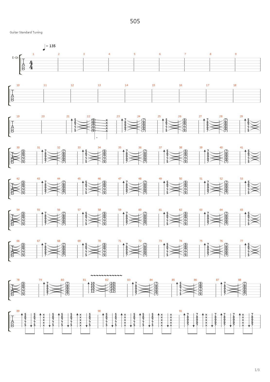 505吉他谱