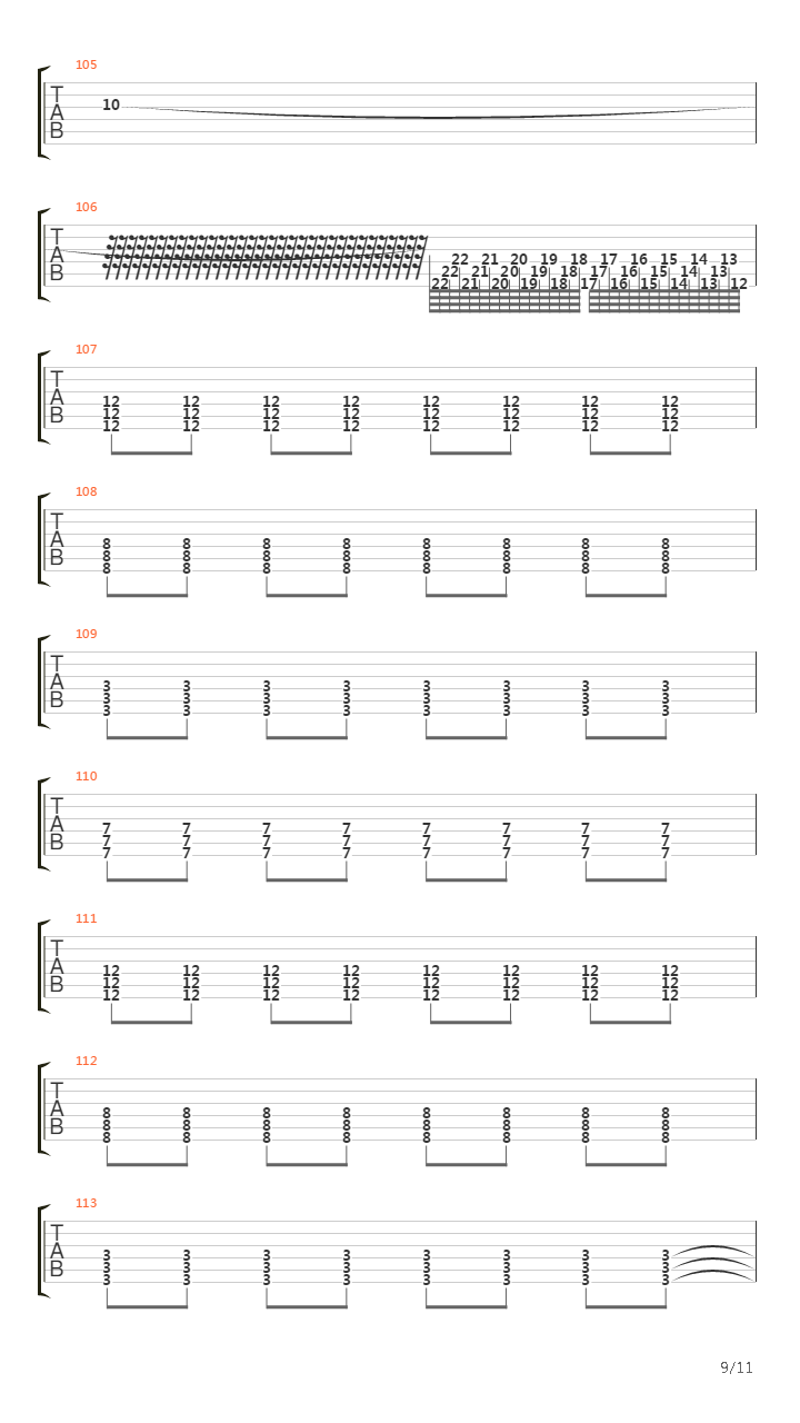 White Line Fever吉他谱