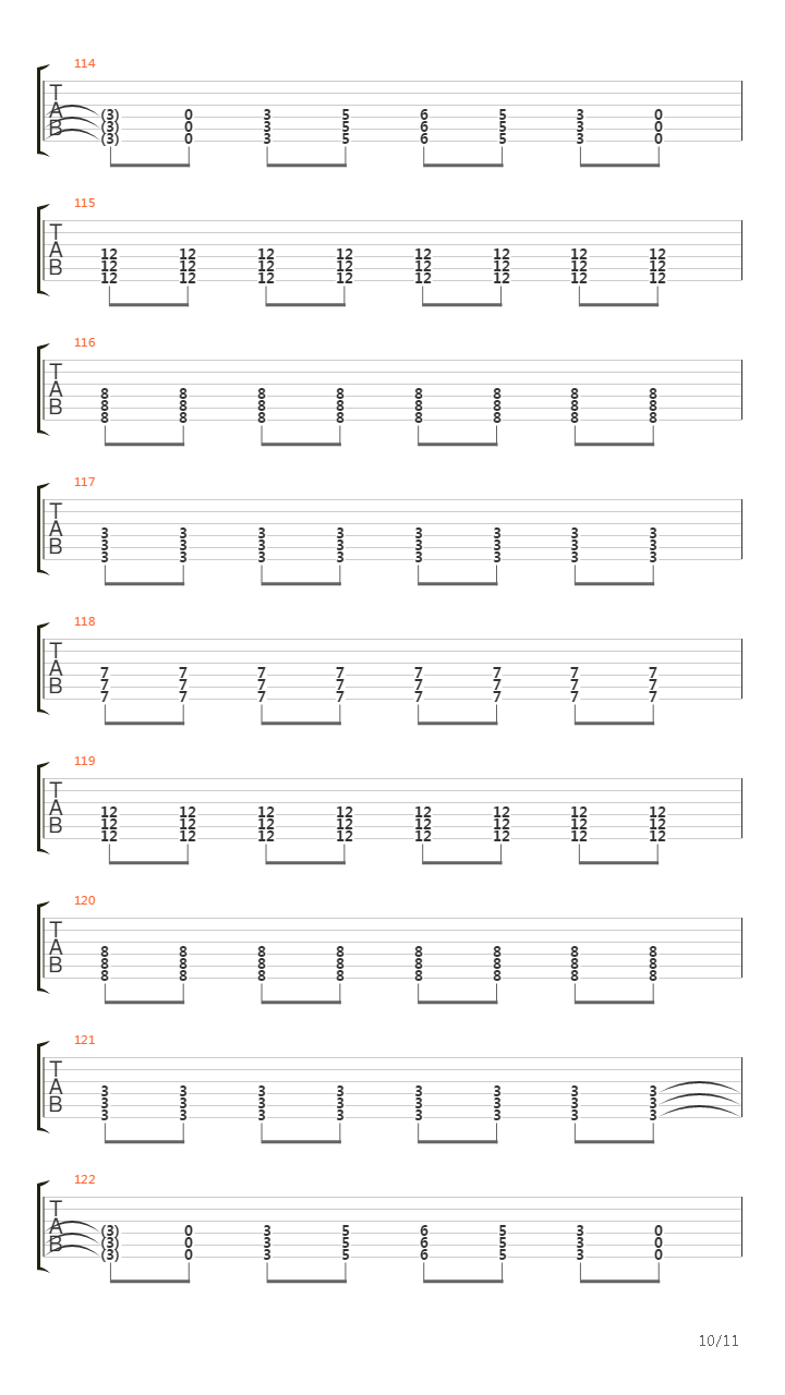 White Line Fever吉他谱