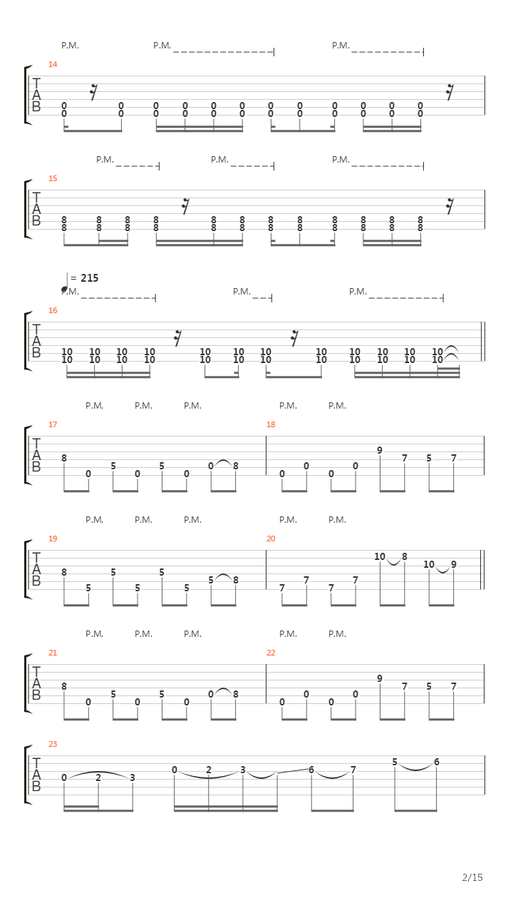 Red fault line吉他谱