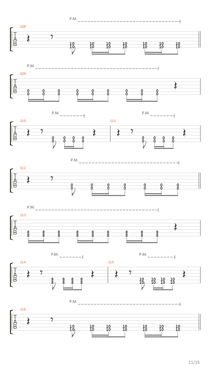 Red fault line吉他谱