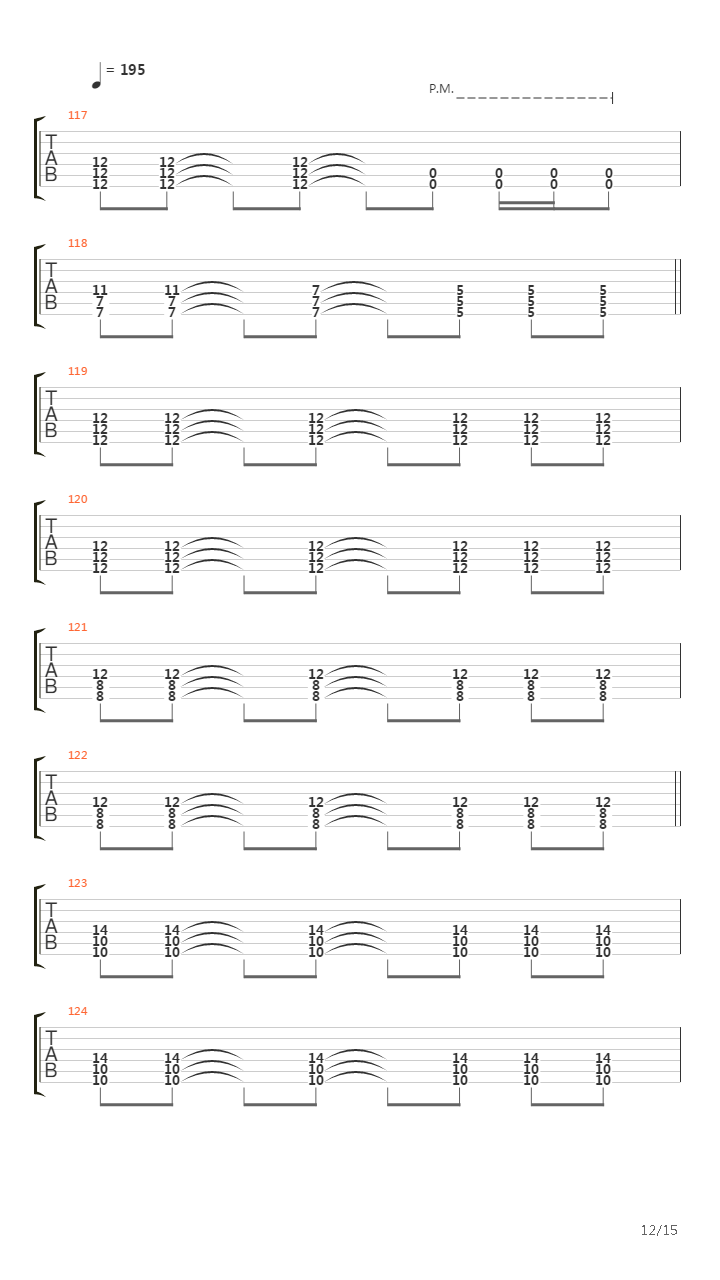 Red fault line吉他谱