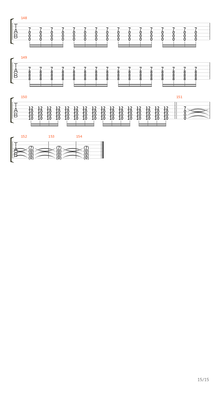 Red fault line吉他谱