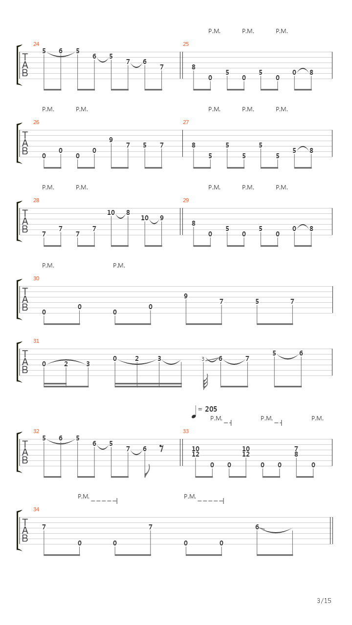 Red fault line吉他谱