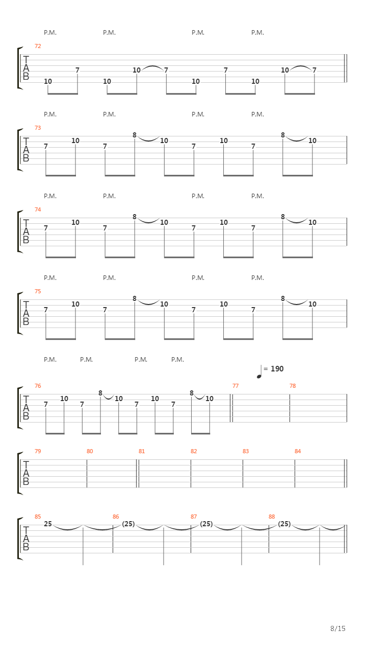 Red fault line吉他谱