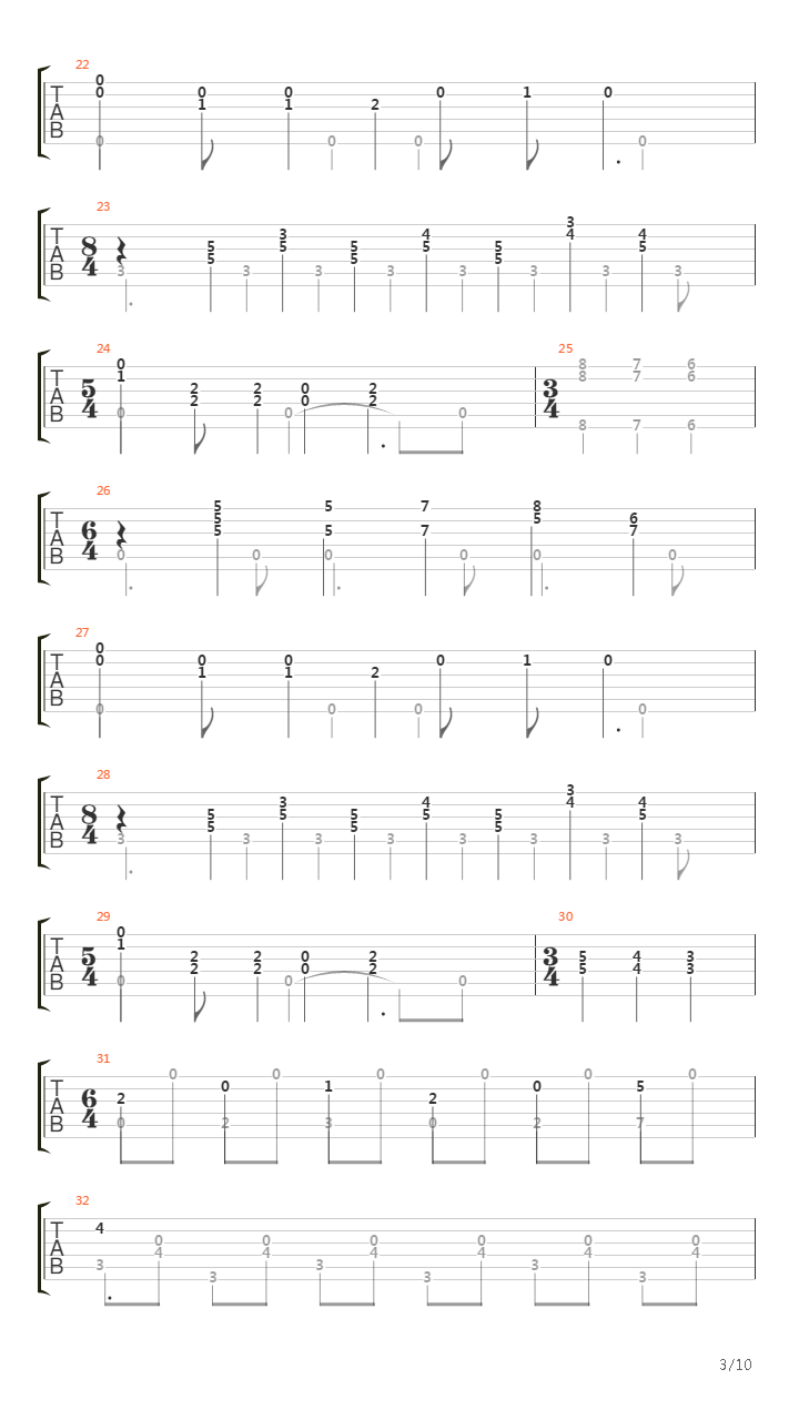 A Little Piece of Heaven (arr. by Daniel Asbun)吉他谱