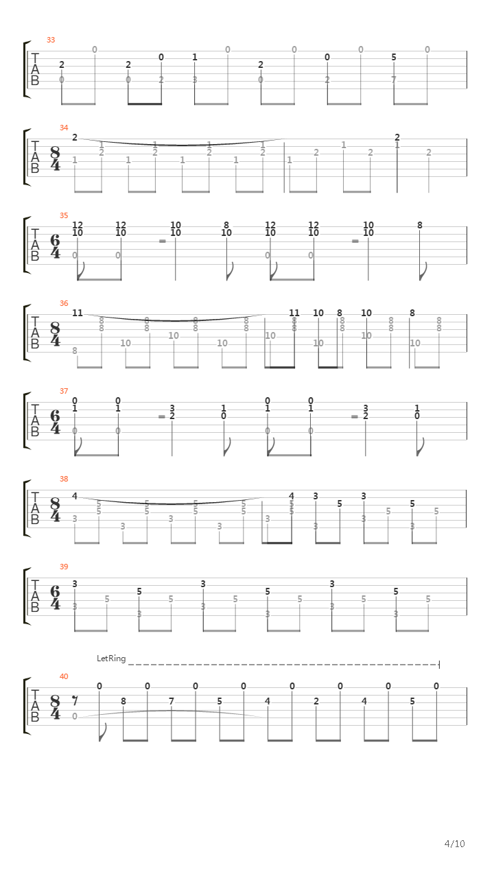 A Little Piece of Heaven (arr. by Daniel Asbun)吉他谱