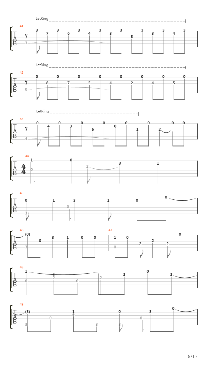 A Little Piece of Heaven (arr. by Daniel Asbun)吉他谱